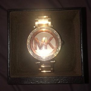 MK gold watch